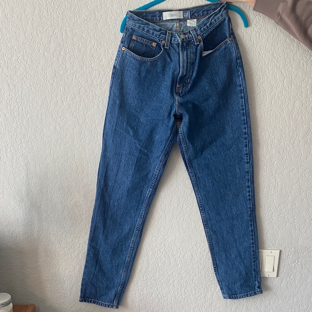 GAP High-Rise Women’s Jeans - Dark Blue Denim